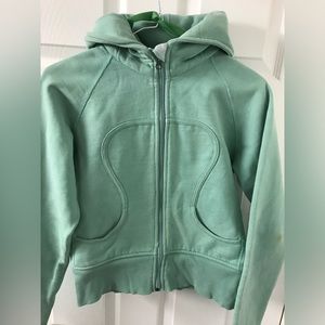 Vintage aqua green mint Lululemon sweater size small